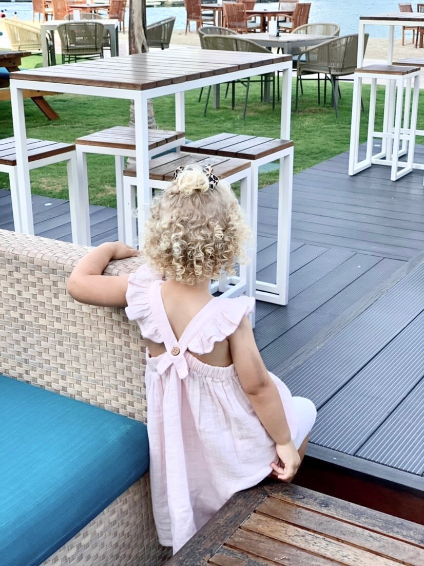 Lunar Dress - Organic cotton muslin - Pearly Pink