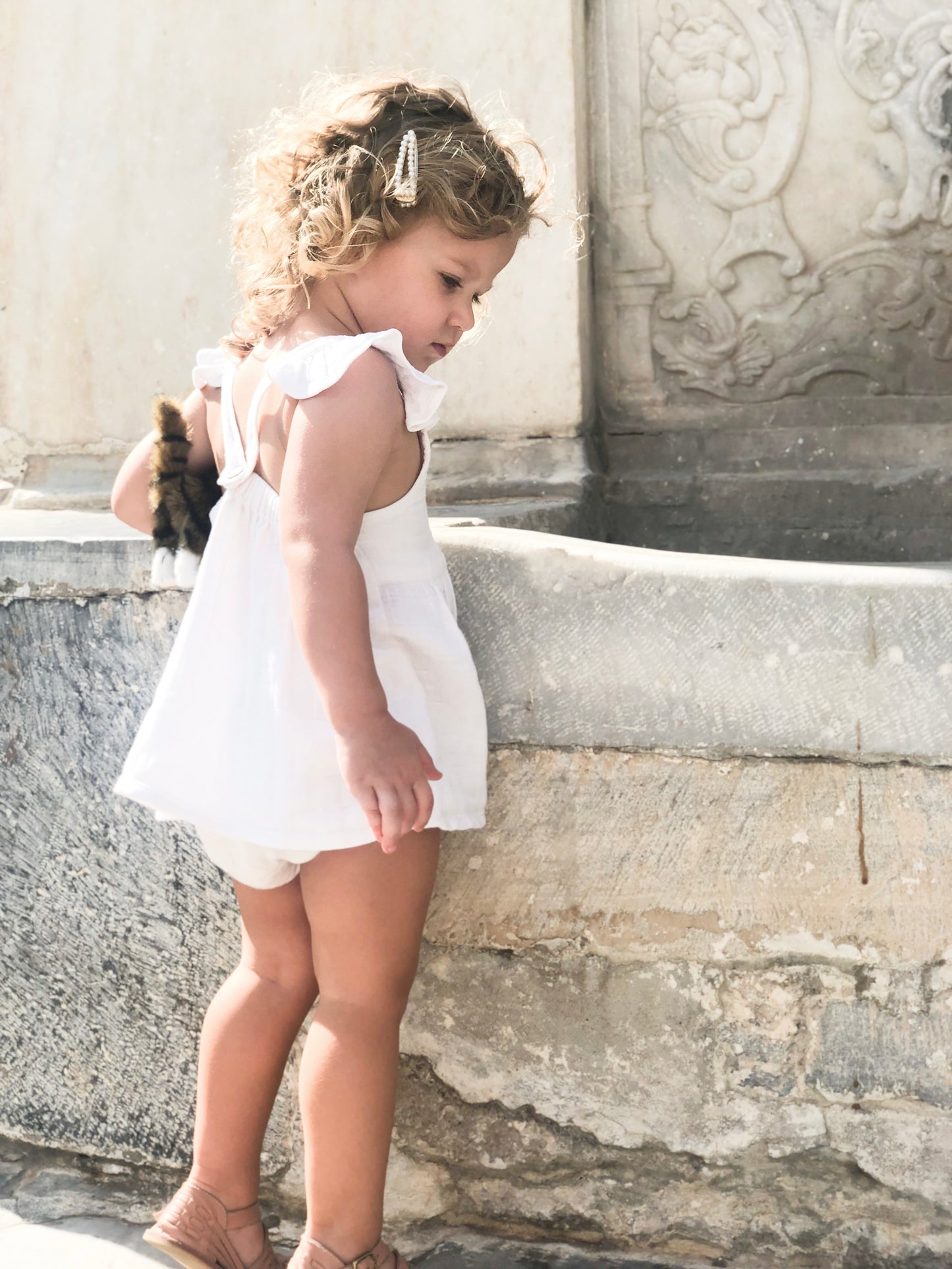Lunar Set -Organic Cotton Muslin - Coconut White